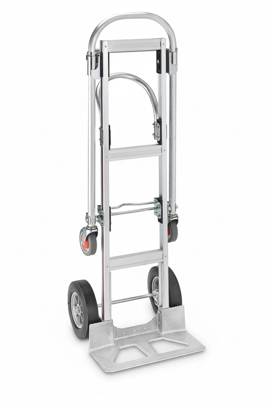 High-resolution aluminum hand truck front view