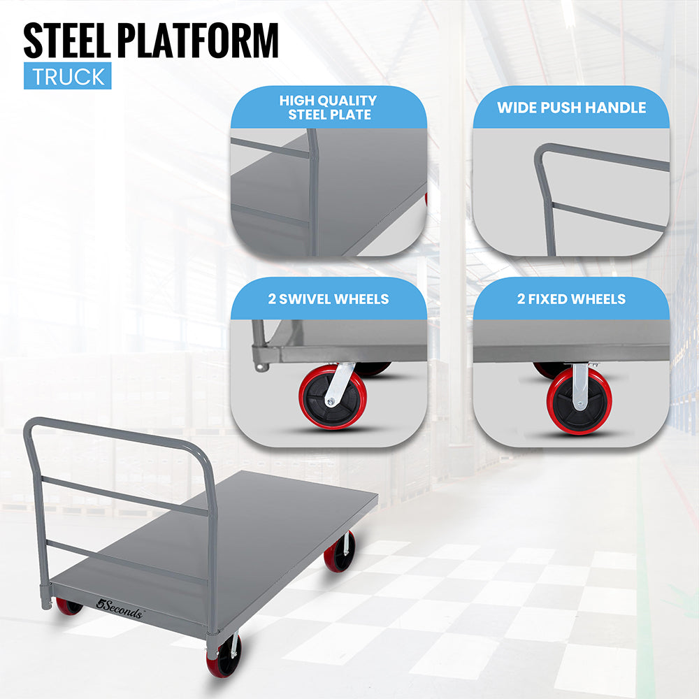 MAXLOAD Heavy Duty Industrial Platform Cart 60"X 30” with 3300 lbs