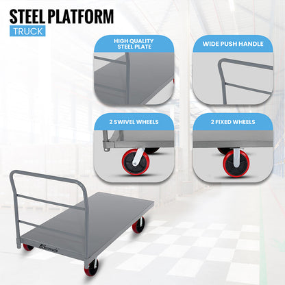 MAXLOAD Heavy Duty Industrial Platform Cart 60"X 30” with 3300 lbs