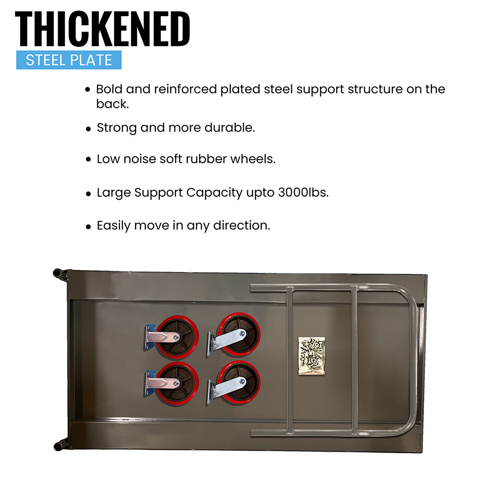 MAXLOAD Heavy Duty Industrial Platform Cart 60"X 30” with 3300 lbs
