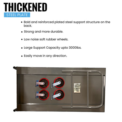 MAXLOAD Heavy Duty Industrial Platform Cart 60"X 30” with 3300 lbs