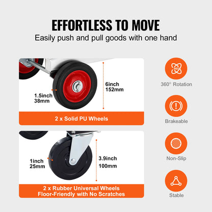 250/400 lb 2-in-1 Folding Hand Truck | NOVU CA