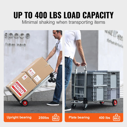 250/400 lb 2-in-1 Folding Hand Truck | NOVU CA