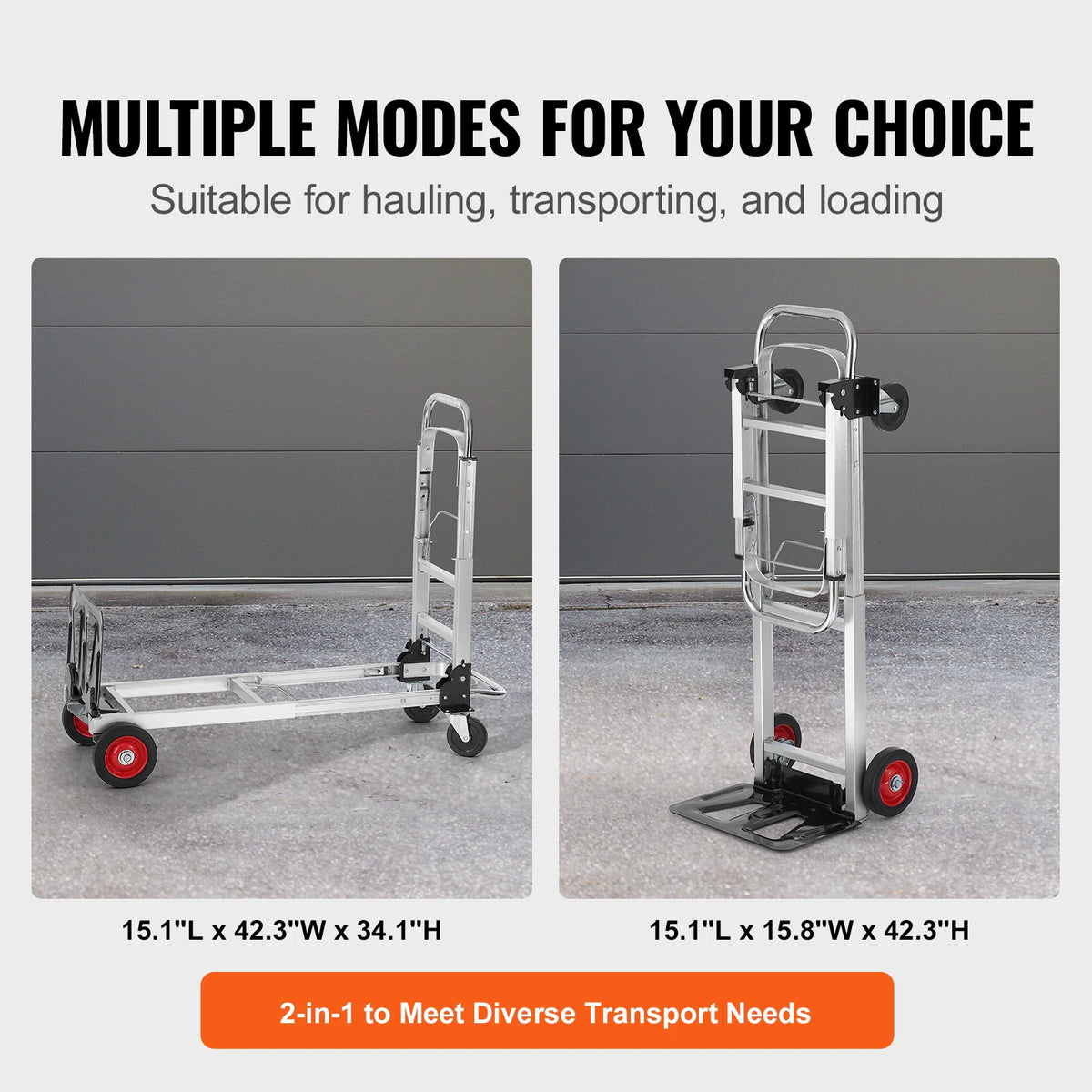 250/400 lb 2-in-1 Folding Hand Truck | NOVU CA