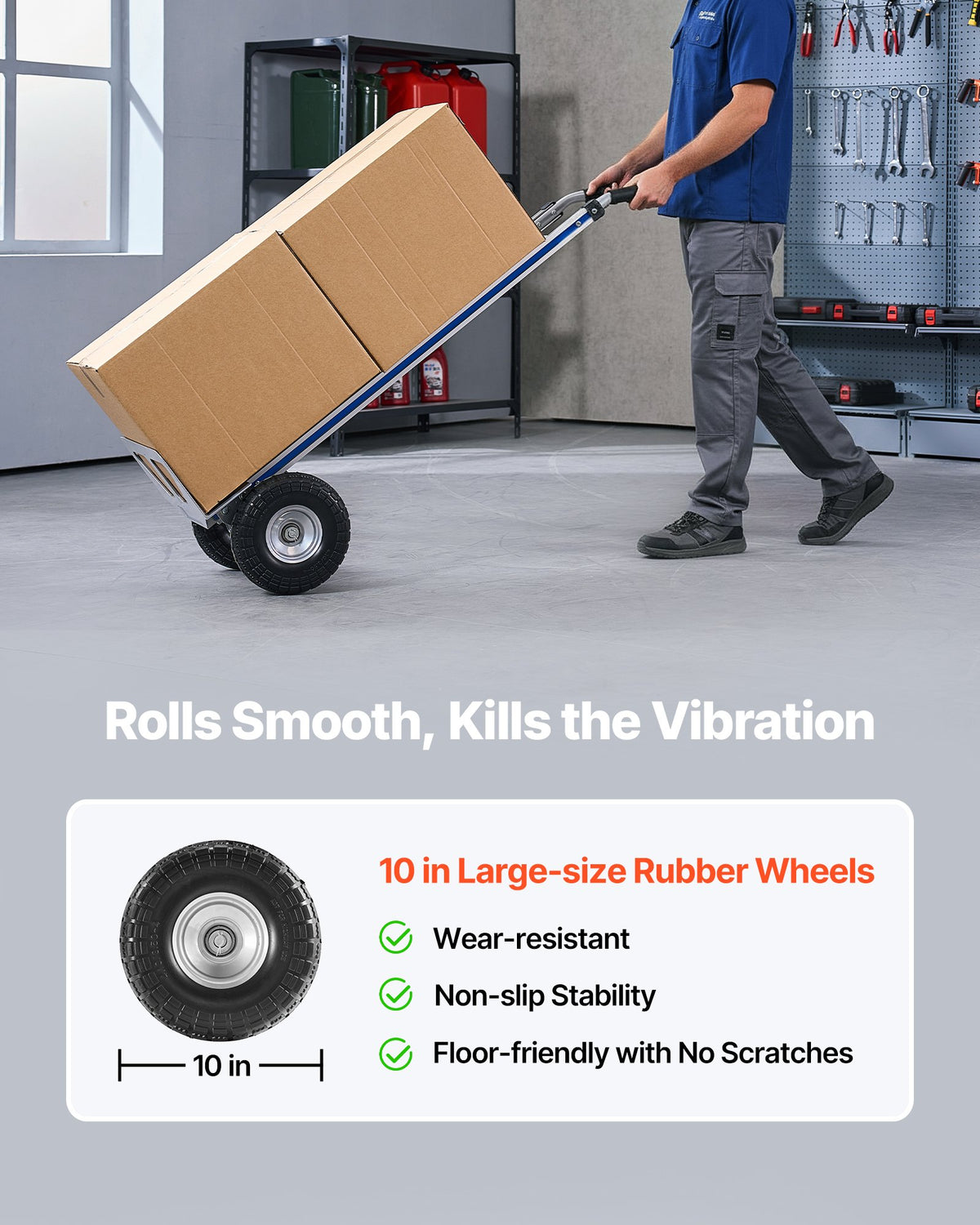 500 lbs Heavy Duty Hand Truck Dolly | Aluminum Alloy | Novu