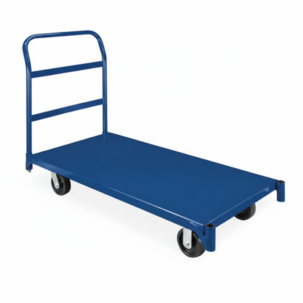 Blue platform cart