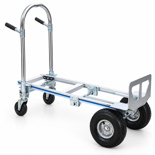 Clean high-resolution alternate angle of the hand truck