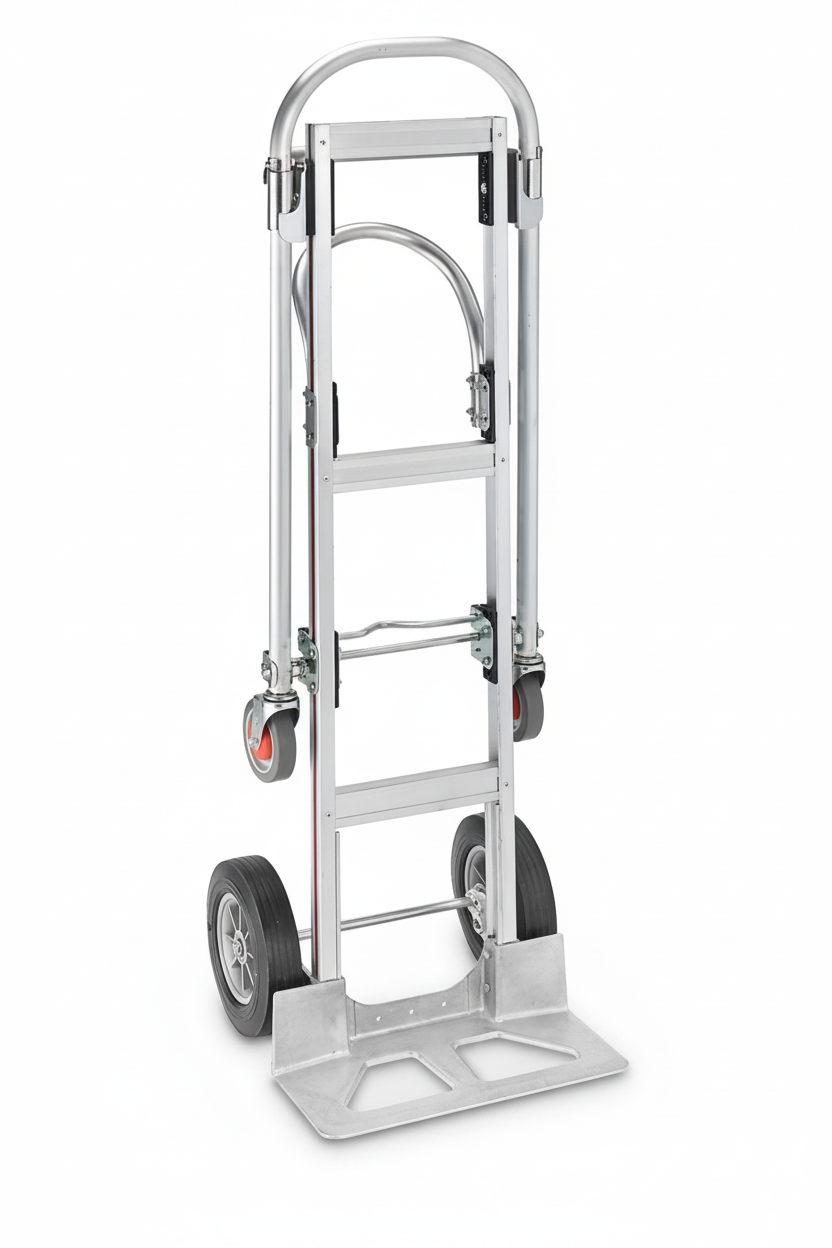 High-resolution aluminum hand truck front view