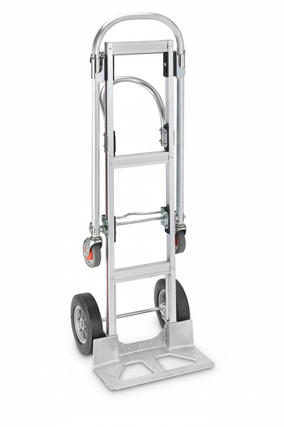 High-resolution aluminum hand truck front view