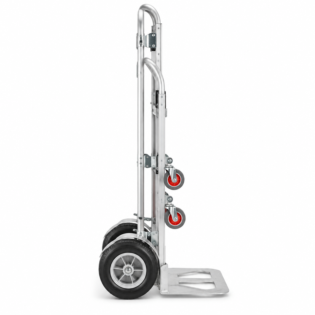 Side profile of the aluminum convertible hand truck